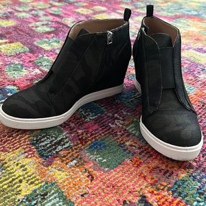 Like New Camo Heeled Sneakers